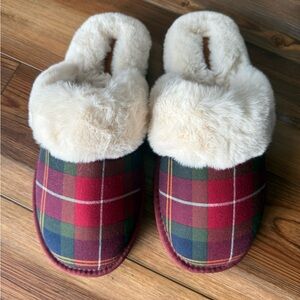 Barbour gingham slipper